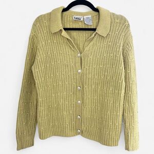 Capacity Women's Yellow Cardigan